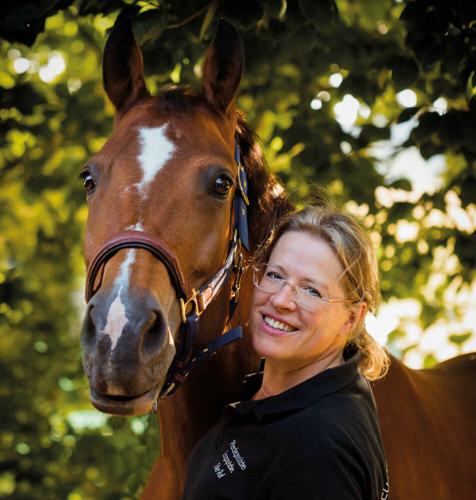 Silke Ruf mit Pferd